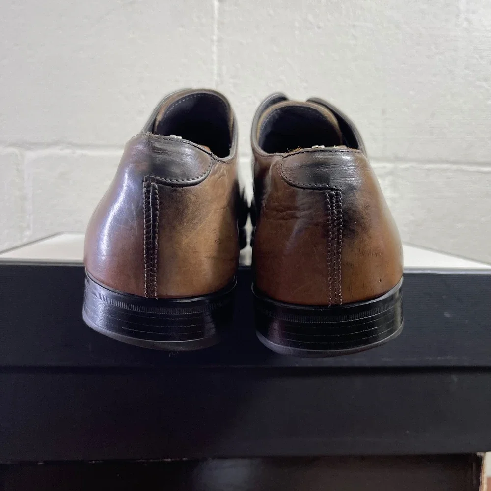 To Boot New‎ York Adam Derrick Brown Leather Wingtip Oxford Dress Shoes Men's 10